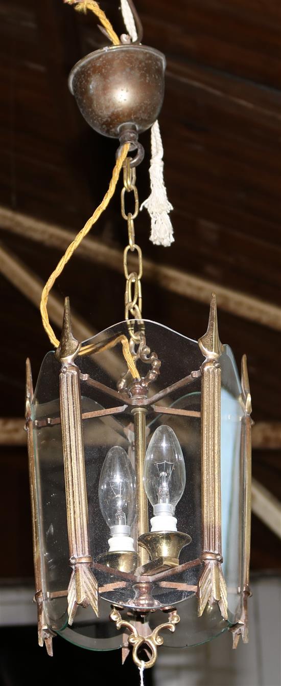 Pentagonal hanging lantern